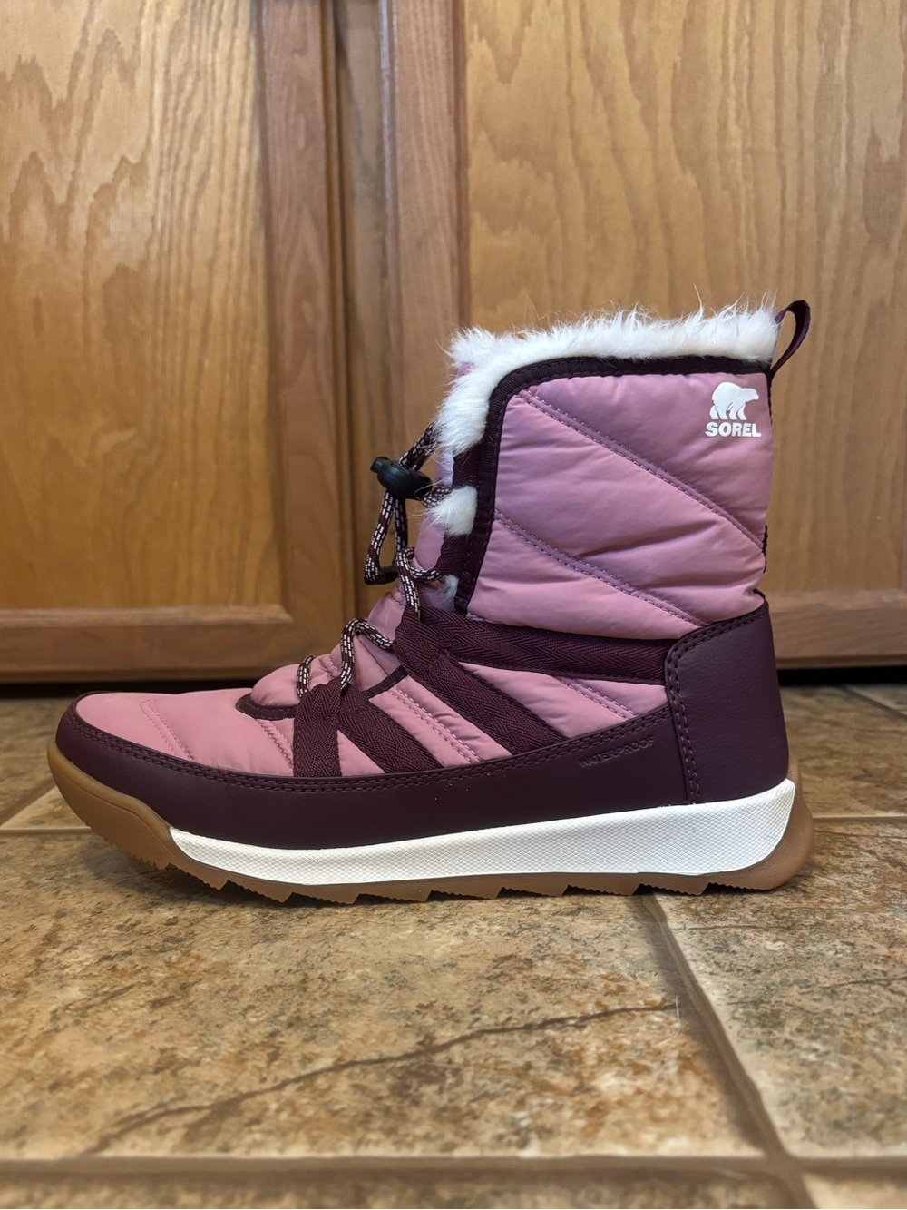 Sorel kids Whitney II Short Lace Snow Boots sz 6